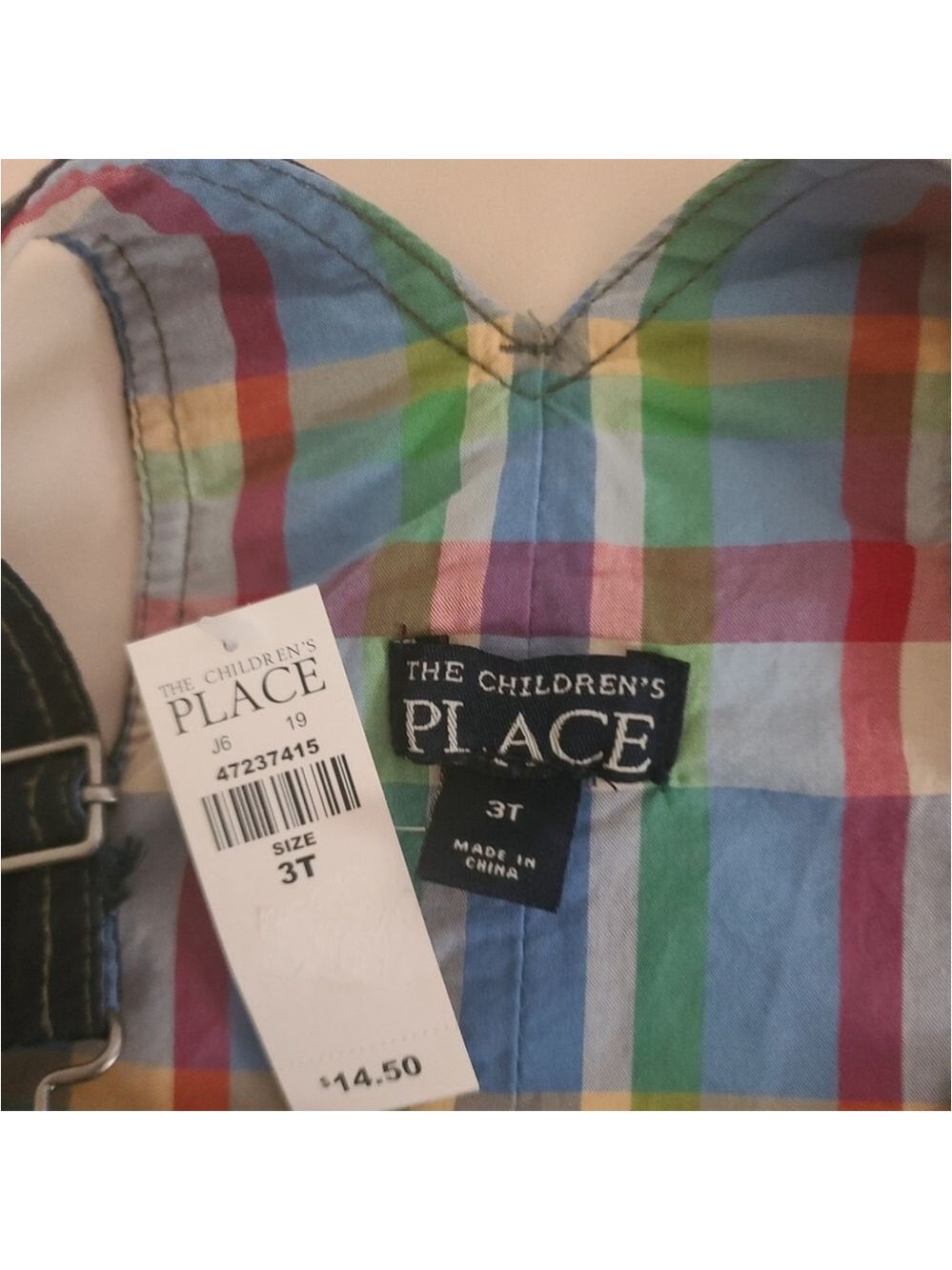 NWT Size 3T Children's Place Kids short overalls - Picture 3 of 5